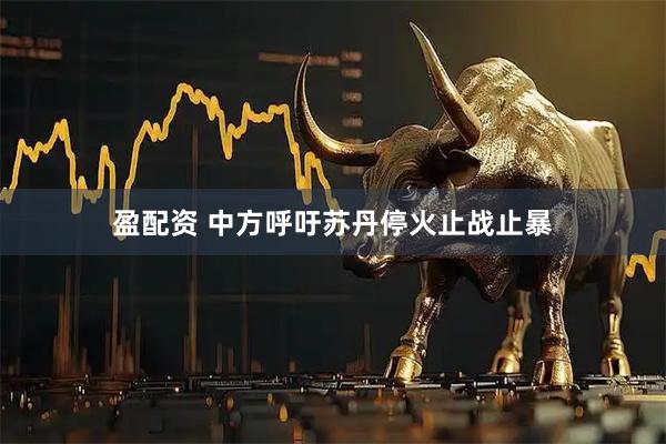 盈配资 中方呼吁苏丹停火止战止暴