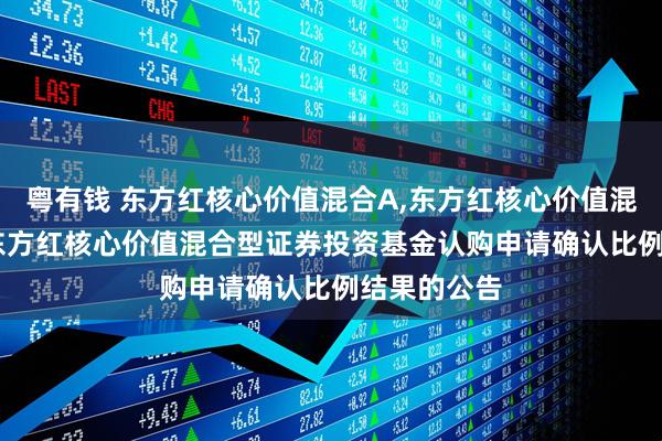 粤有钱 东方红核心价值混合A,东方红核心价值混合C: 关于东方红核心价值混合型证券投资基金认购申请确认比例结果的公告