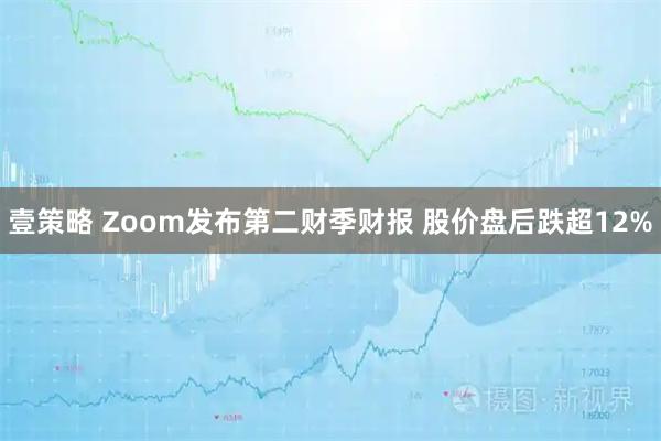 壹策略 Zoom发布第二财季财报 股价盘后跌超12%