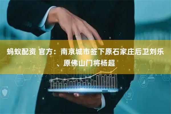 蚂蚁配资 官方：南京城市签下原石家庄后卫刘乐、原佛山门将杨超