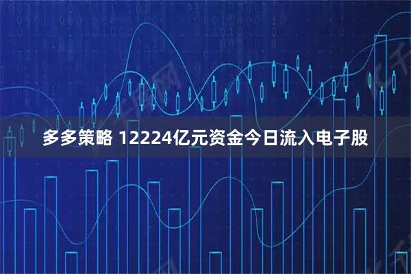 多多策略 12224亿元资金今日流入电子股