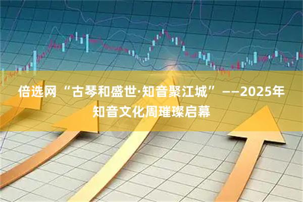 倍选网 “古琴和盛世·知音聚江城” ——2025年知音文化周璀璨启幕